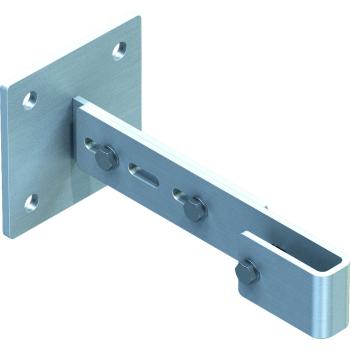Zarges fixed ladder wall bracket, adjustable